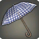 차분한 체크 우산