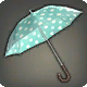 전원풍 물방울무늬 우산